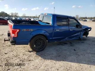 2017 Ford F-150 XL with VIN 1FTEW1EF8HFC12029, listed as a Copart auction lot 86853774 with 143,608 mi miles and Salvage Title. Bid and sale history available at carsss.com. Image 3.