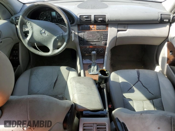 2006 Mercedes-Benz C 280 Luxury with VIN WDBRF54H06A906654, listed as a Copart auction lot 53290105 with 185,128 mi miles and Salvage Title. Bid and sale history available at DreamBid. Image 8.