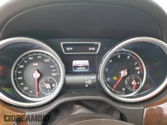 2017 Mercedes-Benz GLS 450 with VIN 4JGDF6EE2HA905445, listed as a Copart auction lot 54258545 with 165,092 mi miles and Salvage title. Bid and sale history available at DreamBid. Image 9.