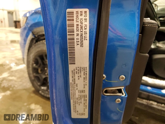 2022 Jeep Cherokee X with VIN 1C4PJMCX1ND526262, listed as a Copart auction lot 45555075 with 27,509 mi miles and Salvage title. Bid and sale history available at DreamBid. Image 13.