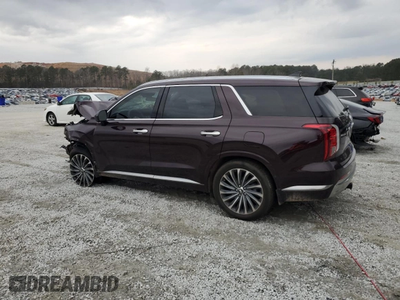 2024 Hyundai Palisade Calligraphy z VIN KM8R7DGE7RU654586, wystawiony jako Copart lot #43860665 z przebiegiem 12 812 mil mil oraz Szkoda całkowita • Salvage title. Historia ofert i sprzedaży dostępna na DreamBid. Obrazek 2.