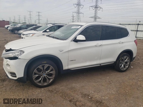 2016 BMW X3 xDrive28i with VIN 5UXWX9C55G0D80790, listed as a Copart auction lot 84271204 with 174,948 mi miles and Salvage Title. Bid and sale history available at carsss.com. Image 1.