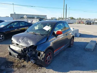 2015 FIAT 500e with VIN 3C3CFFGE3FT603301, listed as a IAAI auction lot 41599133 with 42,635 mi miles. Bid and sale history available at carsss.com. Image 2.