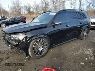 2024 Mercedes-Benz GLS 450 with VIN 4JGFF5KE8RB263266, listed as a Copart auction lot 47592665 with 1,934 mi miles and Salvage Title. Bid and sale history available at DreamBid. Image 1.