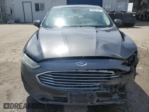 2019 Ford Fusion S with VIN 3FA6P0G75KR108633, listed as a Copart auction lot 48537705 with Not Provided miles and Clean Title. Bid and sale history available at DreamBid. Image 5.