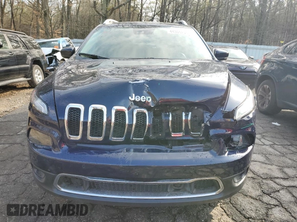 2015 Jeep Cherokee Limited with VIN 1C4PJLDB6FW507807, listed as a Copart auction lot 44366245 with 117,453 mi miles and Salvage Title. Bid and sale history available at DreamBid. Image 5.
