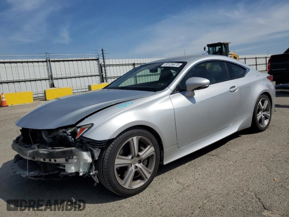 2016 Lexus RC 200t F Sport with VIN JTHHA5BC6G5002920, listed as a Copart auction lot 53126475 with 105,943 mi miles and Salvage title. Bid and sale history available at DreamBid. Image 1.