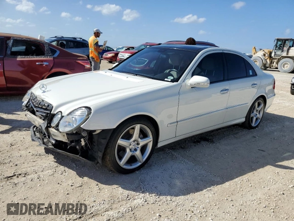 2008 Mercedes-Benz E-Class Sport 5.5L with VIN WDBUF72X38B281566, listed as a Copart auction lot 78845874 with 0 mi miles and Salvage Title. Bid and sale history available at carsss.com. Image 1.