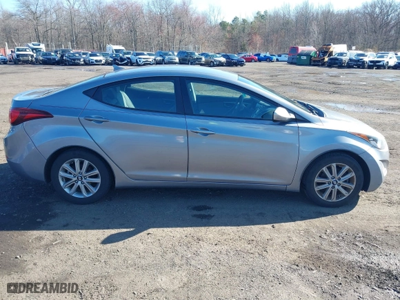 2014 Hyundai Elantra SE with VIN KMHDH4AEXEU049424, listed as a IAAI auction lot 41858569 with 77,496 mi miles. Bid and sale history available at carsss.com. Image 13.