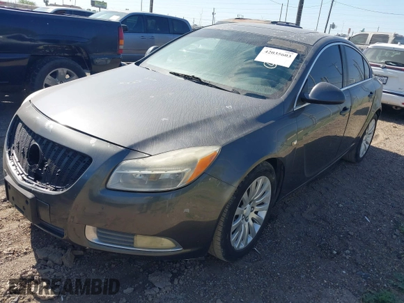 2011 Buick Regal CXL RL6 with VIN W04GU5GC6B1010104, listed as a IAAI auction lot 42035603 with 166,820 mi miles and . Bid and sale history available at DreamBid. Image 2.