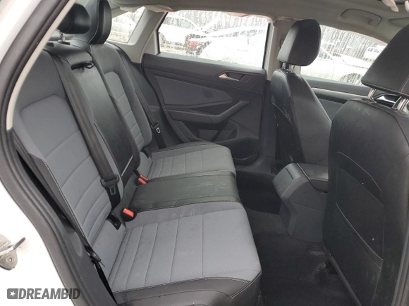 2025 Volkswagen Jetta SE with VIN 3VW7X7BU5SM013679, listed as a Copart auction lot 86745274 with 12,380 mi miles and Salvage Title. Bid and sale history available at carsss.com. Image 10.