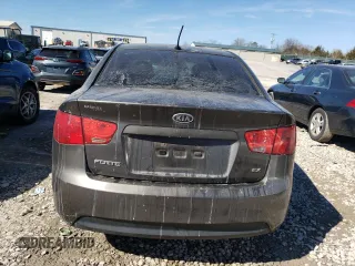 2011 Kia Forte EX with VIN KNAFU4A25B5452938, listed as a Copart auction lot 46261805 with 243,645 mi miles and Salvage Title. Bid and sale history available at carsss.com. Image 6.