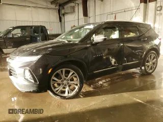 2020 Chevrolet Blazer Premier with VIN 3GNKBLRS2LS663941, listed as a Copart auction lot 44794975 with 48,410 mi miles and Salvage title. Bid and sale history available at DreamBid. Image 1.