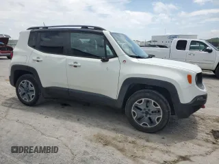 2015 Jeep Renegade Trailhawk with VIN ZACCJBCT2FPB85764, listed as a Copart auction lot 58965465 with 80,440 mi miles and Salvage title. Bid and sale history available at DreamBid. Image 4.