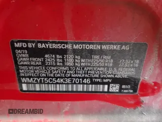 2019 MINI Countryman Cooper S z VIN WMZYT5C54K3E70146, wystawiony jako Copart lot #61455675 z przebiegiem 85 121 mil mil oraz Szkoda całkowita • Salvage title. Historia ofert i sprzedaży dostępna na DreamBid. Obrazek 12.