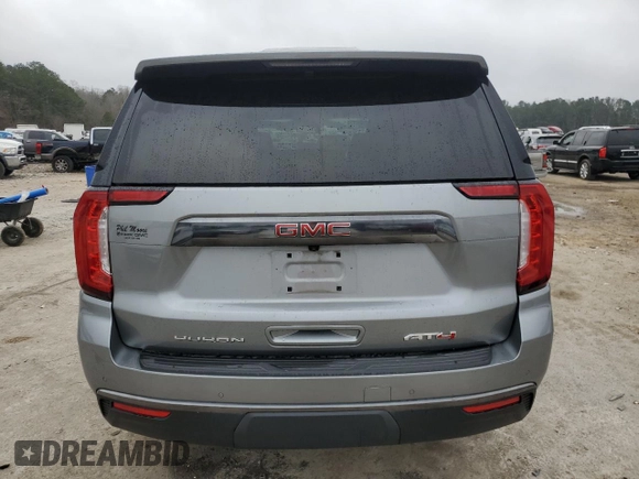 2023 GMC Yukon AT4 with VIN 1GKS2CKD1PR211836, listed as a Copart auction lot 44247245 with 21,756 mi miles and Salvage Title. Bid and sale history available at carsss.com. Image 6.
