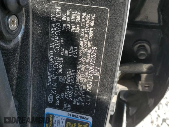 2011 Kia Soul + with VIN KNDJT2A20B7225259, listed as a Copart auction lot 53510625 with 157,030 mi miles and Salvage Title. Bid and sale history available at carsss.com. Image 12.