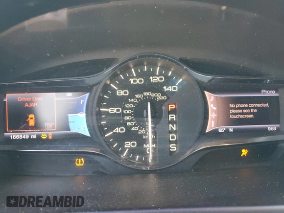 2013 Lincoln MKX with VIN 2LMDJ6JK4DBL25255, listed as a Copart auction lot 48297795 with 166,849 mi miles and Salvage Title. Bid and sale history available at carsss.com. Image 9.