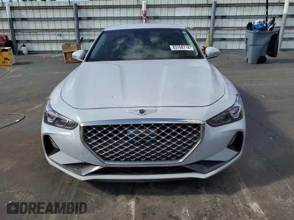 2020 Genesis G70 2.0T with VIN KMTG64LA7LU062308, listed as a Copart auction lot 83760714 with 81,576 mi miles and Non Repairable. Bid and sale history available at carsss.com. Image 5.