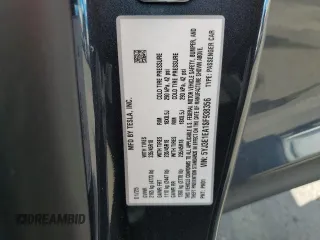 2025 Tesla Model 3 Long Range with VIN 5YJ3E1EA1SF938356, listed as a Copart auction lot 50609695 with 807 mi miles and Salvage Title. Bid and sale history available at DreamBid. Image 15.