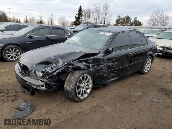 2003 BMW 5 Series 540iA with VIN WBADN63453GN88538, listed as a Copart auction lot 41917404 with 0 mi miles and Salvage Title. Bid and sale history available at carsss.com. Image 1.