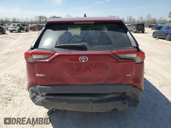 2020 Toyota RAV4 LE with VIN 2T3H1RFV1LC047109, listed as a Copart auction lot 48050075 with 169,115 mi miles and Salvage Title. Bid and sale history available at carsss.com. Image 6.