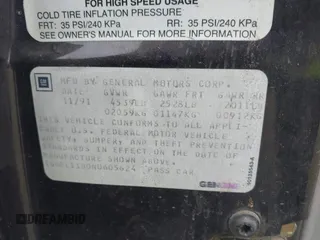 1992 Cadillac Eldorado z VIN 1G6EL13B0NU605624, wystawiony jako IAAI lot #42127549 z przebiegiem Nie podano mil oraz . Historia ofert i sprzedaży dostępna na DreamBid. Obrazek 9.