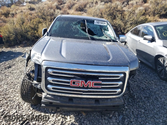 2020 GMC Canyon 4WD SLT with VIN 1GTG6DEN2L1248645, listed as a Copart auction lot 74919454 with 56,085 mi miles and Salvage Title. Bid and sale history available at carsss.com. Image 5.