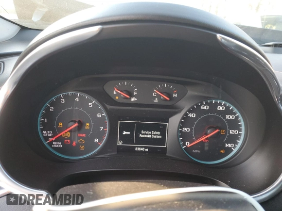 2020 Chevrolet Malibu LT with VIN 1G1ZD5ST7LF077765, listed as a Copart auction lot 43127835 with 83,640 mi miles and Salvage Title. Bid and sale history available at DreamBid. Image 9.