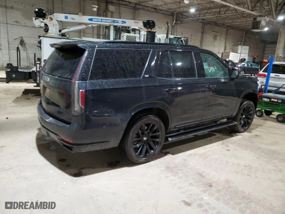 2023 Cadillac Escalade 4WD Sport Platinum with VIN 1GYS4GKL5PR336482, listed as a Copart auction lot 51202425 with 0 mi miles and Salvage Title. Bid and sale history available at carsss.com. Image 3.