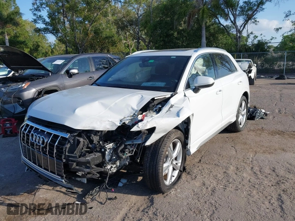 2024 Audi Q3 S line Premium Plus with VIN WA1EECF36R1152747, listed as a IAAI auction lot 42110619 with 16,926 mi miles and . Bid and sale history available at DreamBid. Image 6.