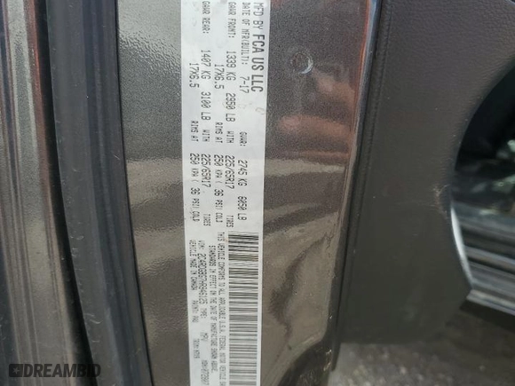 2017 Dodge Grand Caravan SE with VIN 2C4RDGBG7HR846125, listed as a Copart auction lot 49128935 with 98,038 mi miles and Salvage Title. Bid and sale history available at carsss.com. Image 14.