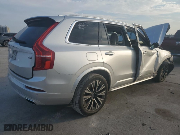 2020 Volvo XC90 Momentum with VIN YV4102PK2L1533048, listed as a Copart auction lot 46004295 with 0 mi miles and Salvage Title. Bid and sale history available at carsss.com. Image 3.