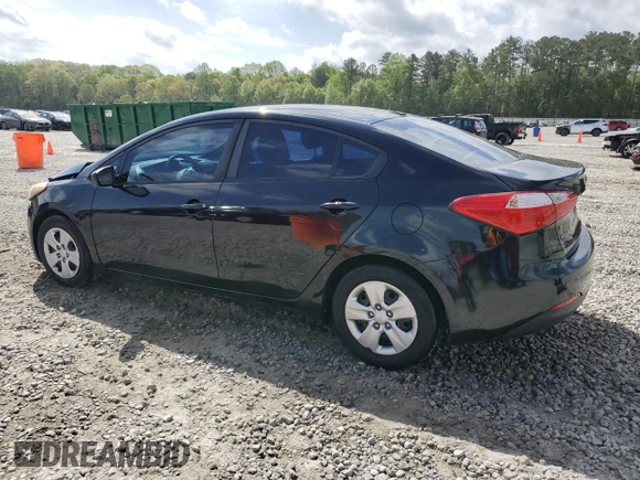 2016 Kia Forte LX with VIN KNAFK4A62G5466151, listed as a Copart auction lot 51963325 with 127,851 mi miles and Salvage Title. Bid and sale history available at carsss.com. Image 2.