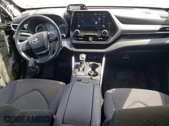 2021 Toyota Highlander Hybrid LE with VIN 5TDBBRCH2MS514881, listed as a Copart auction lot 66672734 with 56,155 mi miles and Salvage title. Bid and sale history available at DreamBid. Image 8.