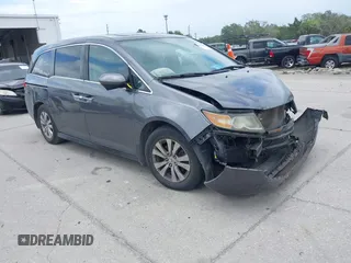 2016 Honda Odyssey EX-L with VIN 5FNRL5H69GB129807, listed as a IAAI auction lot 41973832 with 181,686 mi miles. Bid and sale history available at carsss.com. Image 1.