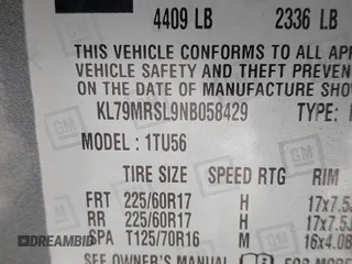 2022 Chevrolet TrailBlazer LT with VIN KL79MRSL9NB058429, listed as a IAAI auction lot 40587535 with 36,512 mi miles. Bid and sale history available at carsss.com. Image 9.