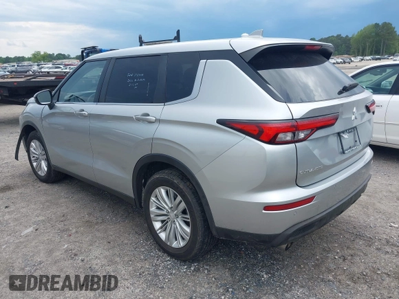 2022 Mitsubishi Outlander ES z VIN JA4J3TA88NZ015201, wystawiony jako IAAI lot #42264912 z przebiegiem 78 601 mil mil oraz . Historia ofert i sprzedaży dostępna na DreamBid. Obrazek 3.
