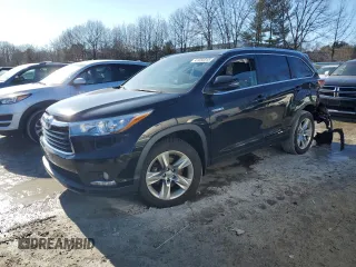 2015 Toyota Highlander Hybrid Limited with VIN 5TDDCRFH8FS008363, listed as a Copart auction lot 47233315 with 0 mi miles and Clean Title. Bid and sale history available at carsss.com. Image 1.