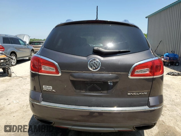 2013 Buick Enclave Leather with VIN 5GAKRCKD9DJ259989, listed as a Copart auction lot 52593795 with 0 mi miles and Non Repairable. Bid and sale history available at carsss.com. Image 6.