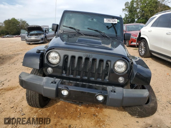 2018 Jeep Wrangler JK Unlimited Sahara with VIN 1C4BJWEG6JL850133, listed as a Copart auction lot 73607534 with 172,299 mi miles and Salvage Title. Bid and sale history available at carsss.com. Image 5.