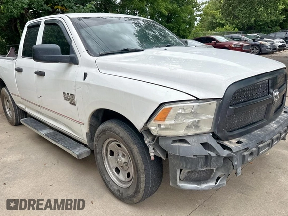 2020 Ram 1500 Tradesman with VIN 1C6RR6FG7LS116719, listed as a Copart auction lot 63862755 with 106,532 mi miles and Clean title. Bid and sale history available at DreamBid. Image 1.