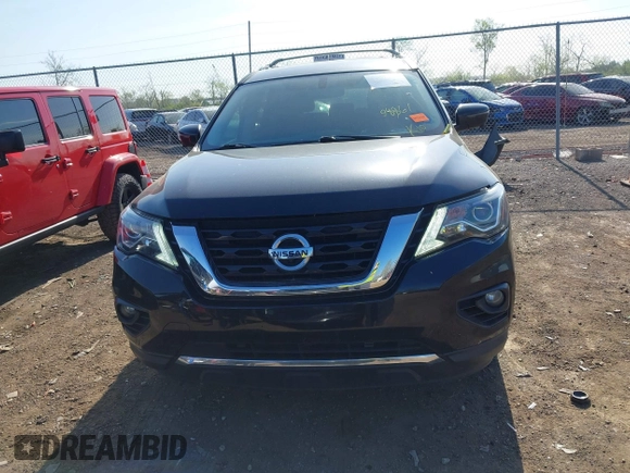 2019 Nissan Pathfinder SV with VIN 5N1DR2MM0KC650136, listed as a IAAI auction lot 42098348 with 98,861 mi miles. Bid and sale history available at carsss.com. Image 13.
