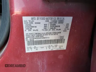 2001 Ford F-350 with VIN 1FTWW32S31EB87313, listed as a Copart auction lot 52333845 with 117,293 mi miles and Salvage title. Bid and sale history available at DreamBid. Image 13.