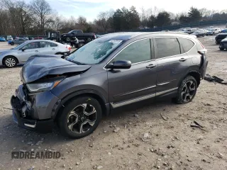 2018 Honda CR-V Touring with VIN 2HKRW2H96JH600191, listed as a Copart auction lot 45197615 with 129,031 mi miles and Salvage Title. Bid and sale history available at carsss.com. Image 1.