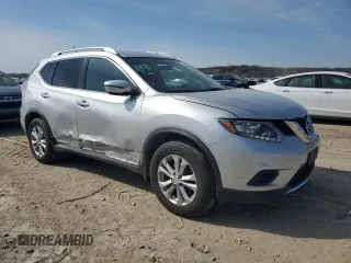 2016 Nissan Rogue SV with VIN KNMAT2MV2GP678098, listed as a Copart auction lot 52334775 with 114,663 mi miles and Salvage Title. Bid and sale history available at DreamBid. Image 4.