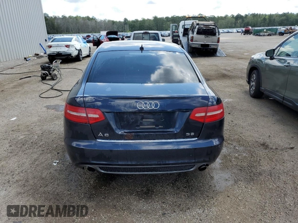 2011 Audi A6 with VIN WAUAKAFBXBN062831, listed as a Copart auction lot 65908643 with Not provided miles and Salvage title. Bid and sale history available at DreamBid. Image 6.