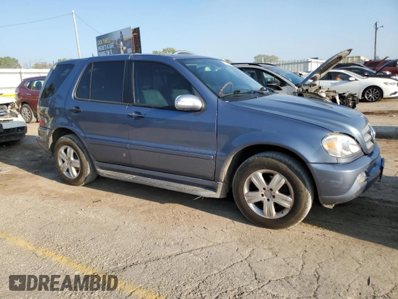 2005 Mercedes-Benz M-Class 3.7L with VIN 4JGAB57E95A536519, listed as a Copart auction lot 71129024 with 123,365 mi miles and Salvage Title. Bid and sale history available at carsss.com. Image 4.