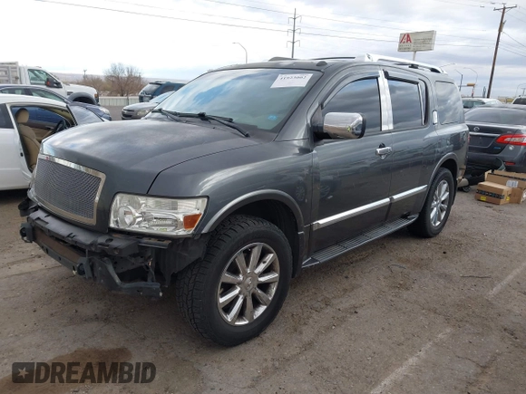 2008 Infiniti QX56 z VIN 5N3AA08C28N907317, wystawiony jako IAAI lot #41923002 z przebiegiem 173 165 mil mil oraz . Historia ofert i sprzedaży dostępna na DreamBid. Obrazek 2.