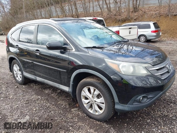 2012 Honda CR-V EX-L with VIN 2HKRM4H72CH607903, listed as a IAAI auction lot 41981042 with 203,584 mi miles. Bid and sale history available at carsss.com. Image 1.